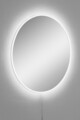 Oglinda cu Iluminare Led, Mirrorland, Round, Oglinda acrilica;MDF, Alb