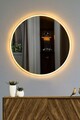 Oglinda cu Iluminare Led, Mirrorland, Round, Oglinda acrilica;MDF, Galben