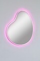 Oglinda cu Iluminare Led, Mirrorland, Glenia, Oglinda acrilica;MDF, Roz