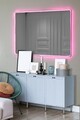 Oglinda cu Iluminare Led, Mirrorland, Rectangular, Oglinda acrilica;MDF, Roz