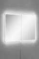 Oglinda cu Iluminare Led, Mirrorland, Rectangular, Oglinda acrilica;MDF, Alb