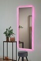 Oglinda cu Iluminare Led, Mirrorland, Rectangular, Oglinda acrilica;MDF, Roz