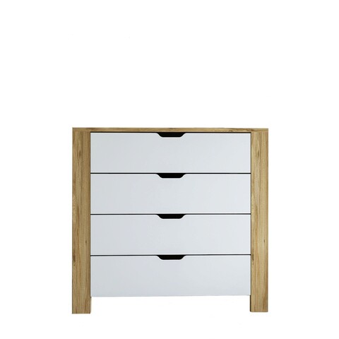 Dulap, Miwood, Nisan 1600-026, 90x85x42 cm, PAL, Nuc deschis / Alb