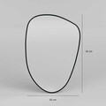 Oglinda decorativa, Neostill, Pietra Nera, 91x61 cm, MDF , Negru