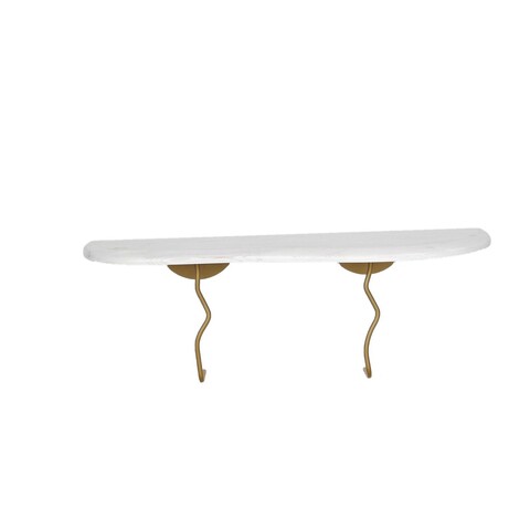 Raft de perete, Neostill, Edera, Lemn, Aur/Alb