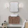 Dulap de baie, Neostill, Day Dream, 12x45x50 cm, Carton presat, Maro