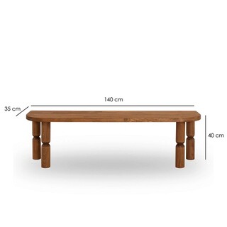 140x40x35 cm, Castan