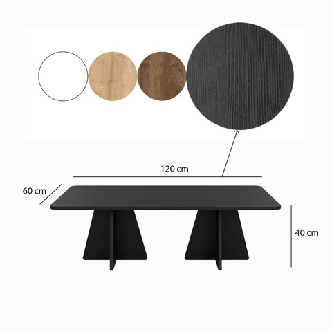 Set masute de cafea, Neostill, Mushroom, PAL, Negru