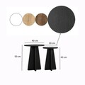 Set masute de cafea, Neostill, Mushroom, PAL, Negru