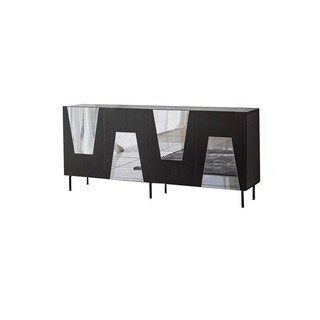 180x80x40 cm, Negru;Fumuriu