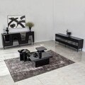 Consola, Neostill, Venice, 180x80x40 cm, PAL, Negru / Fume