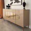 Consola, Neostill, Lago, 180x80x40 cm, MDF , Bronz / Aur