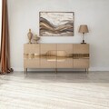 Consola, Neostill, Milan, 180x80x40 cm, MDF , Bronz / Aur