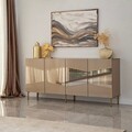 Consola, Neostill, Nice, 180x80x40 cm, MDF , Bronz / Aur