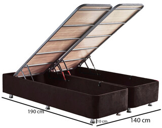 140x38x190 cm, Negru