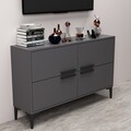 Comoda TV, Odessa, Ctn, 120x75x30 cm, PAL, Antracit