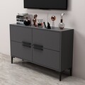 Comoda TV, Odessa, Ctn, 120x75x30 cm, PAL, Antracit