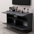 Comoda TV, Odessa, Ctn, 120x75x30 cm, PAL, Antracit
