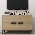 Comoda TV, Odessa, Ctn, 120x75x30 cm, PAL, Maro