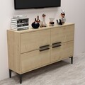 Comoda TV, Odessa, Ctn, 120x75x30 cm, PAL, Maro