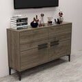 Comoda TV, Odessa, Ctn, 120x75x30 cm, PAL, Maro