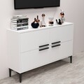 Comoda TV, Odessa, Ctn, 120x75x30 cm, PAL, Alb