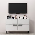 Comoda TV, Odessa, Ctn, 120x75x30 cm, PAL, Alb