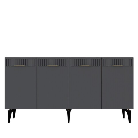 Consola, Olivia, Alvin, 150x80x40 cm, PAL , Antracit