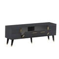 Set mobilier living, Olivia, Moda, PAL , Antracit / Aur