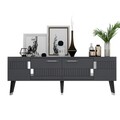 Set mobilier living, Olivia, Moda, PAL , Antracit / Argintiu