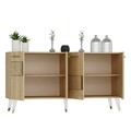 Set mobilier living, Olivia, Moda, PAL , Stejar safir / Aur