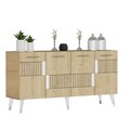 Set mobilier living, Olivia, Moda, PAL , Stejar Safir / Argintiu