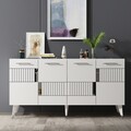 Set mobilier living, Olivia, Moda, PAL , Alb / Argintiu