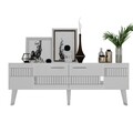 Set mobilier living, Olivia, Moda, PAL , Alb / Argintiu