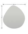 Oglinda decorativa, Siam, Besso, 60x60x2 cm, MDF , Negru