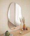 Oglinda decorativa, Siam, Lossa, 52x89x2 cm, MDF , Negru