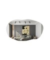 Oglinda decorativa, Siam, Lossa, 52x89x2 cm, MDF , Negru