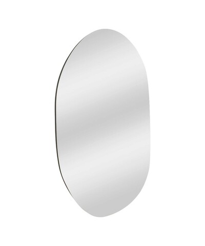 Oglinda decorativa, Siam, Vanomi, 52x89x2 cm, MDF , Negru
