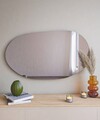 Oglinda decorativa, Siam, Vanomi, 52x89x2 cm, MDF , Negru