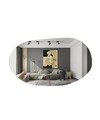 Oglinda decorativa, Siam, Vanomi, 52x89x2 cm, MDF , Negru