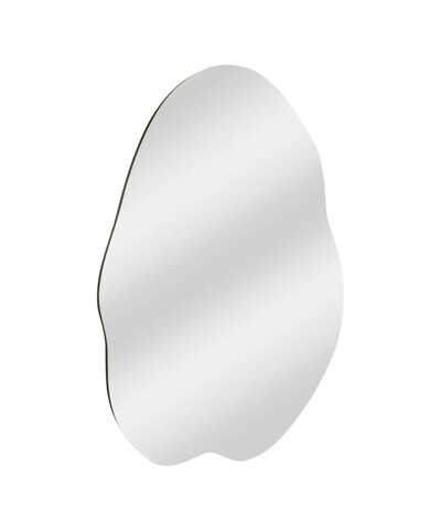 Oglinda decorativa, Siam, Ohho, 60x85x2 cm, MDF , Negru