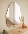 Oglinda decorativa, Siam, Ohho, 60x85x2 cm, MDF , Negru
