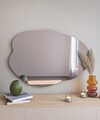 Oglinda decorativa, Siam, Ohho, 60x85x2 cm, MDF , Negru