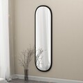 Oglinda decorativa, Siam, Magnum, 40x120x2 cm, MDF , Negru
