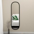 Oglinda decorativa, Siam, Magnum, 40x120x2 cm, MDF , Negru