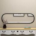 Oglinda decorativa, Siam, Magnum, 40x120x2 cm, MDF , Negru