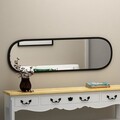 Oglinda decorativa, Siam, Magnum, 40x120x2 cm, MDF , Negru