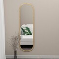 Oglinda decorativa, Siam, Magnum, 40x120x2 cm, MDF , Natural