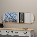 Oglinda decorativa, Siam, Magnum, 40x120x2 cm, MDF , Natural