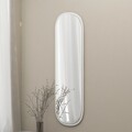 Oglinda decorativa, Siam, Magnum, 40x120x2 cm, MDF , Alb